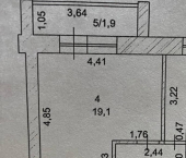 1-комн, 34кв м, этаж 3/5 ул Красноармейская, 105А