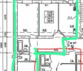 3-комн, 86кв м, этаж 6/9 улица Рябинина, 35