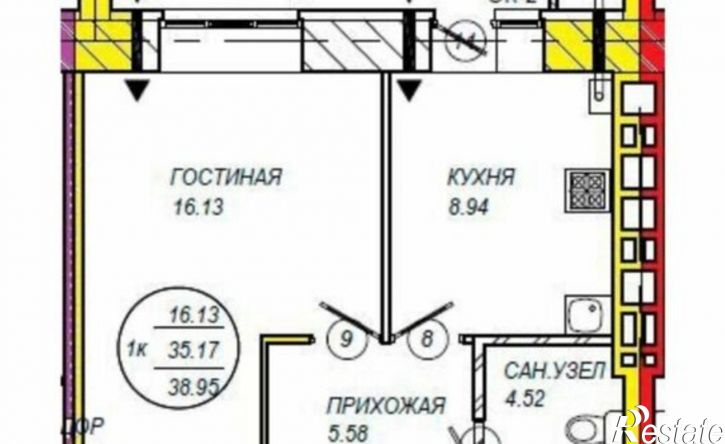 1-комн квартира Йошкар-Ола, улица Панфилова, 33Б
